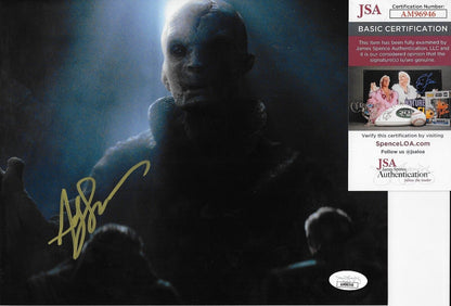 Photo 8x10 autographiée par Andy Serkis #7 Star Wars avec authentification JSA