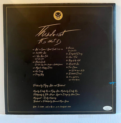 Autographed It Is What It Is signed Thundercat  Stephen Lee Bruner Vinyl LP JSA