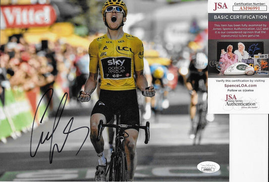 Autographed Cycling Geraint Thomas Team Sky 8x10 Photo #3 Original with JSA