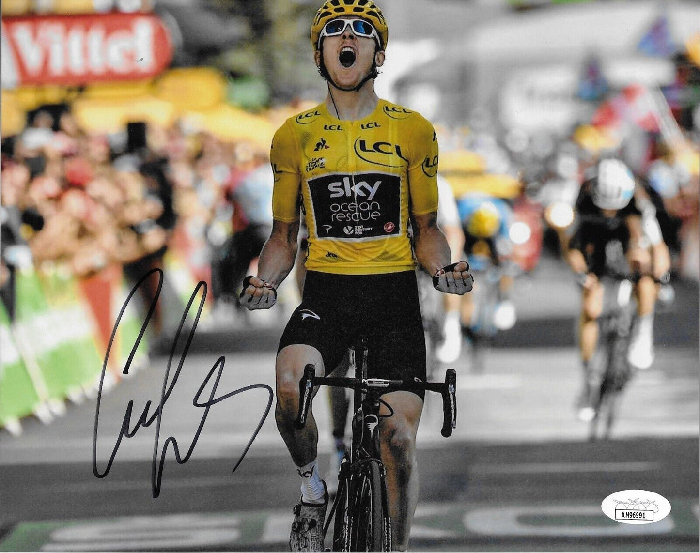 Autographed Cycling Geraint Thomas Team Sky 8x10 Photo #3 Original with JSA