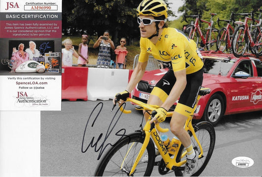 Autographed Cycling Geraint Thomas Team Sky 8x10 Photo #4 Original with JSA