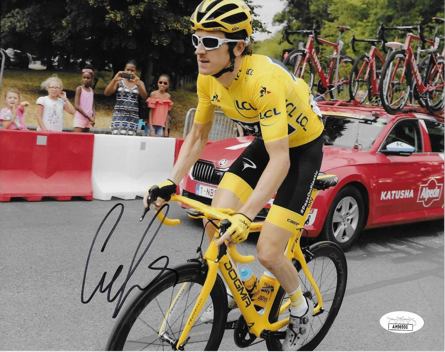 Autographed Cycling Geraint Thomas Team Sky 8x10 Photo #4 Original with JSA