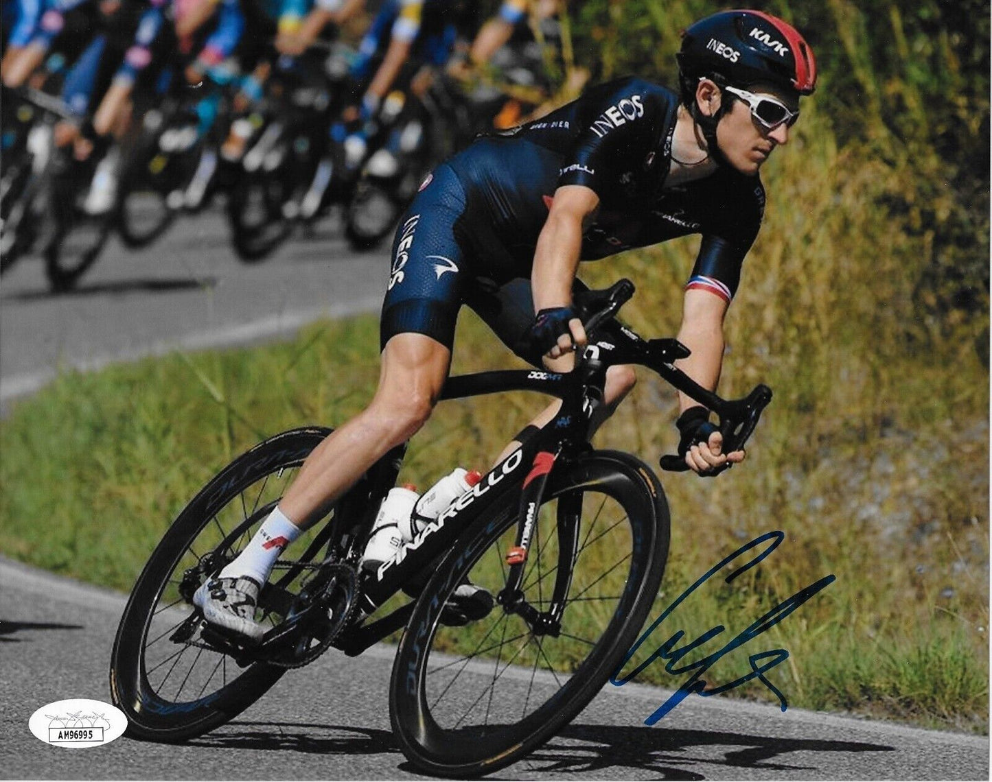 Autographed Cycling Geraint Thomas INEOS Grenadiers 8x10 Photo #5 Original w JSA
