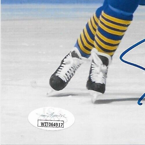 Signed Pierre Turgeon Buffalo Sabres 8x10 Photo #17 Inscribed HOF 23 with JSA