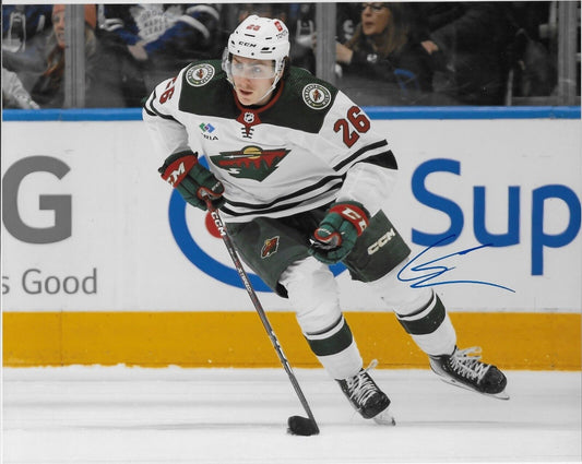 Autographed Minnesota Wild Connor Dewar Signed 8x10 Photo #1 Original