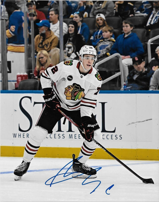 Autographed Chicago Blackhawks Alex Vlasic Signed 8x10 Photo #2 Original