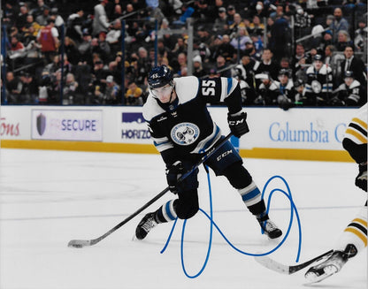 Autographed Columbus Blue Jackets David Jiricek Signed 8x10 Photo #1 Original