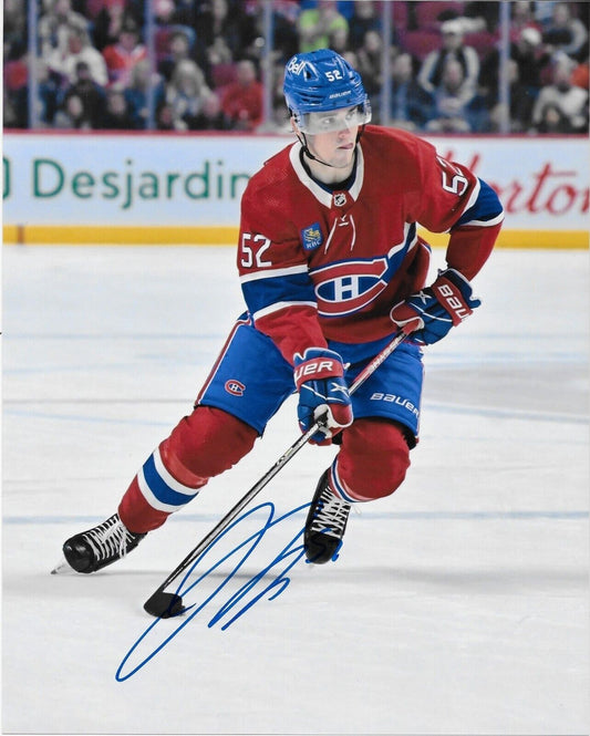 Autographed Montreal Canadiens Justin Barron Signed 8x10 Photo #7 Original