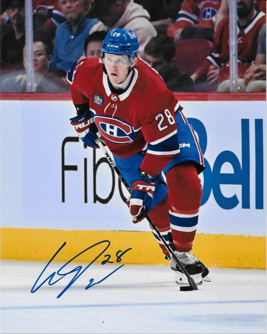 Autographed Montreal Canadiens Christian Dvorak 8x10 Photo #7 Original