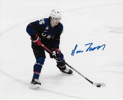 Photo 8x10 signée par les Canadiens de Montréal Sean Farrell Team USA #5, repêchage 2020
