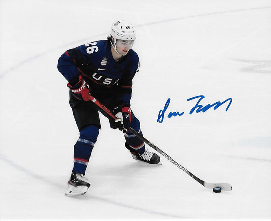 Photo 8x10 signée par les Canadiens de Montréal Sean Farrell Team USA #5, repêchage 2020