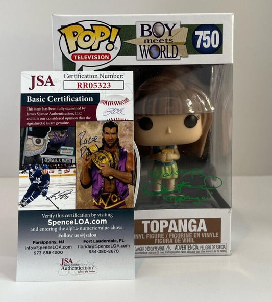 Autographed  Danielle Fishel signed Boy Meets World Funko JSA Topanga