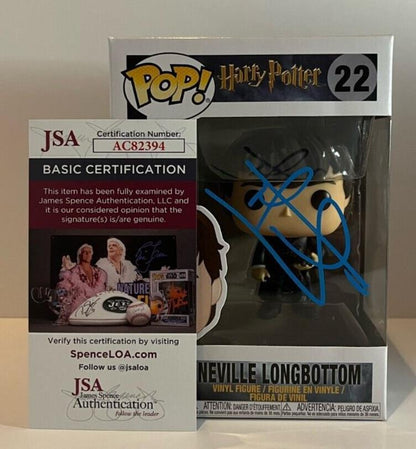 Autographed  Matthew Lewis signed Harry Potter Neville Longbottom Funko JSA 2