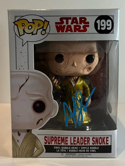 Autographed  Andy Serkis signed Star Wars Supreme Leader Snoke Funko JSA