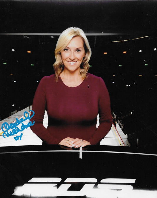 Autographed Montreal Canadiens Chantal Machabee Signed 8x10 Photo #1 Original
