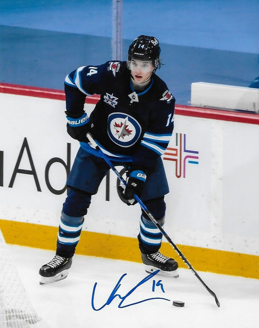 Autographed Winnipeg Jets Ville Heinola Signed 8x10 Photo #1 Original