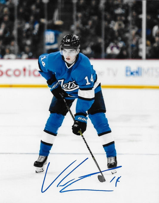 Autographed Winnipeg Jets Ville Heinola 8x10 Photo #3 Original SMALL SMUDGE