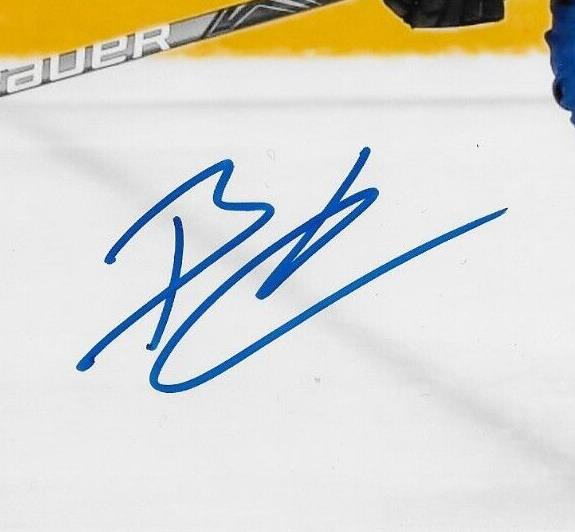 Photo 8x10 autographiée par Brad Lambert de l'équipe de Finlande des Jets de Winnipeg lors du repêchage de la LNH 2022 #1