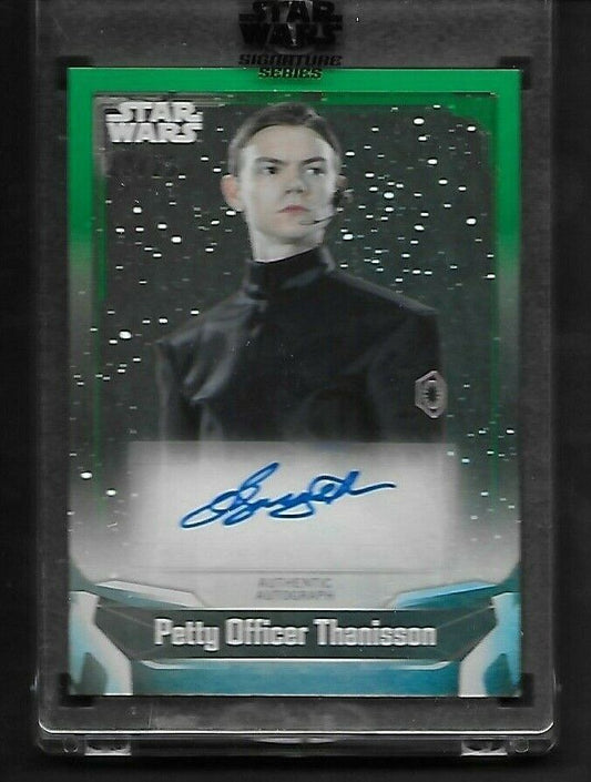 Thomas Brodie-Sangster Topps 2021 Star Wars Signature Green Autograph 12/25