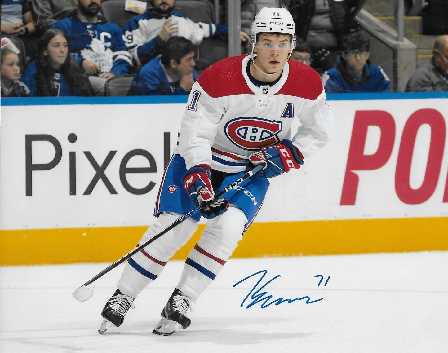 Autographed Montreal Canadiens Jake Evans Signed 8x10 Photo #6 Original