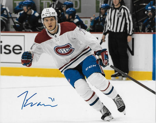 Autographed Montreal Canadiens Jake Evans Signed 8x10 Photo #2 Original