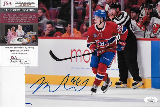 Autographed Montreal Canadiens Filip Mesar 8x10 Photo #4 with JSA Authentication