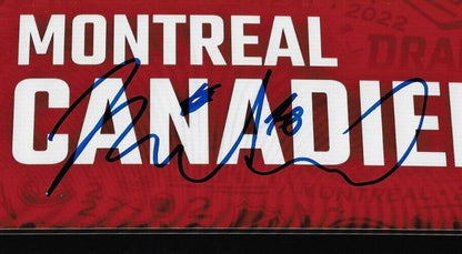 Autographed Montreal Canadiens Filip Mesar 2022 Draft 8x10 Photo Original