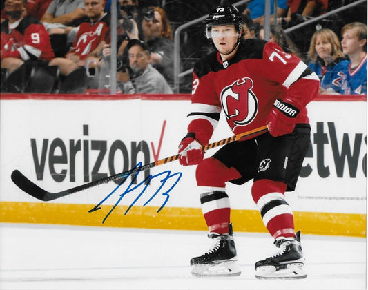 Autographed New Jersey Devils Tyler Toffoli Signed 8x10 Photo #1 Original