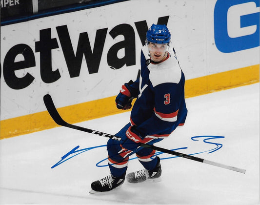 Autographed New York Islanders Adam Pelech Signed 8x10 Photo #1 Original