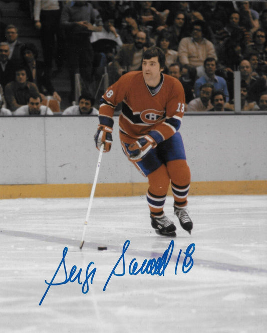 Autographed Montreal Canadiens Hall of Famer Serge Savard Signed 8x10 Photo #9