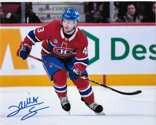 Photo 8x10 originale autographiée par Xavier Simoneau des Canadiens de Montréal