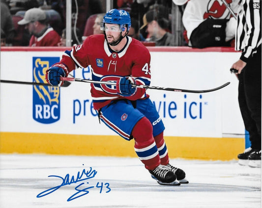 Photo 8x10 autographiée par Xavier Simoneau des Canadiens de Montréal #2 Original