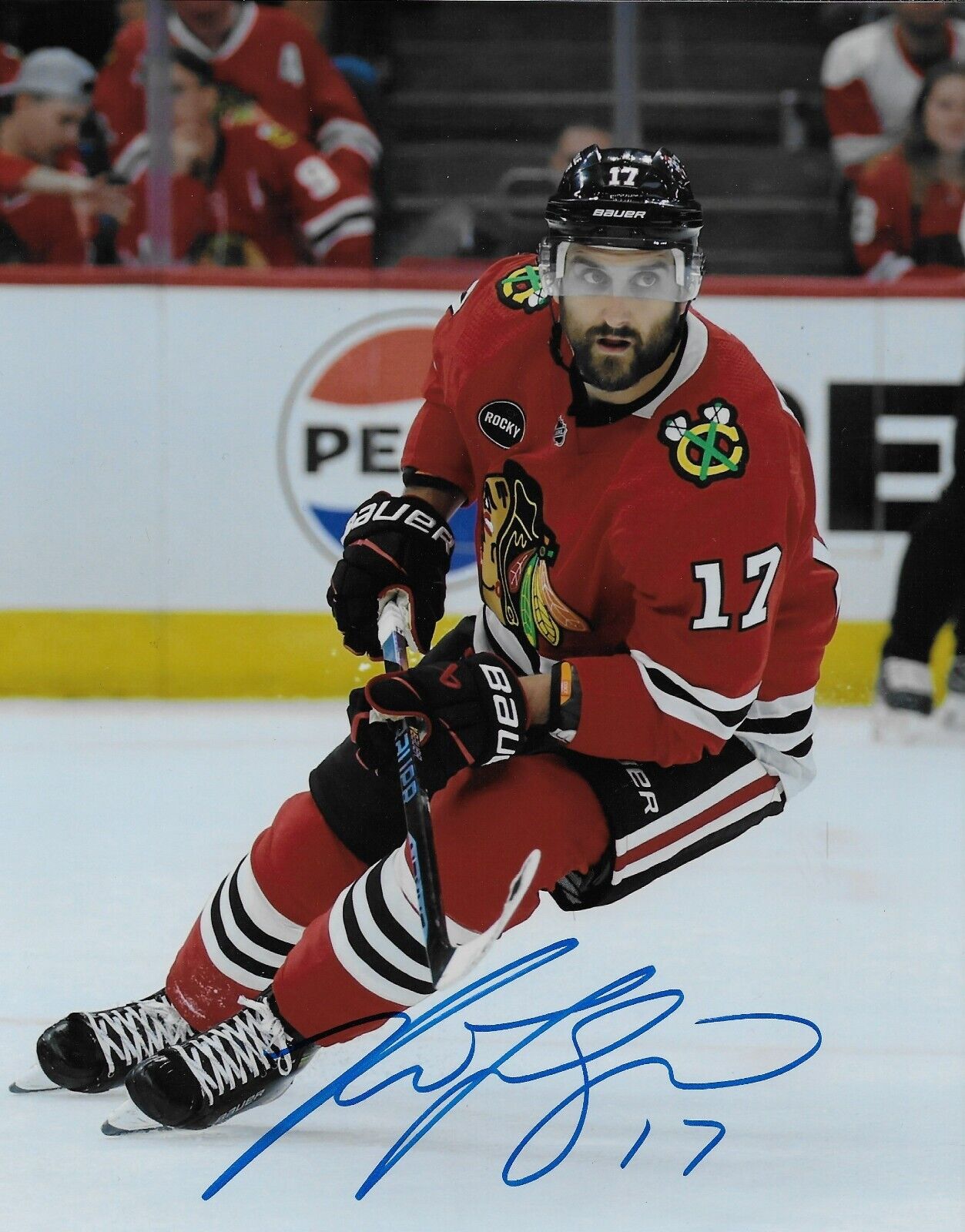 Signed Nick Foligno Chicago Blackhawks Autographed 8x10 Photo #2 Original
