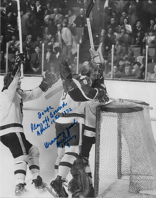 Signed Pierre Jarry Toronto Maple Leafs Playoff Bound 8x10 Photo #2 Original