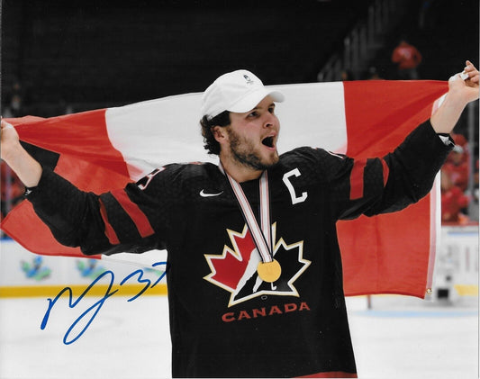 Photo originale signée Mason McTavish des Ducks d'Anaheim, 8 x 10, n° 2