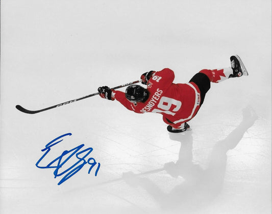 Signed Philadelphia Flyers Elliot Desnoyers Team Canada 8x10 Photo #2 Original