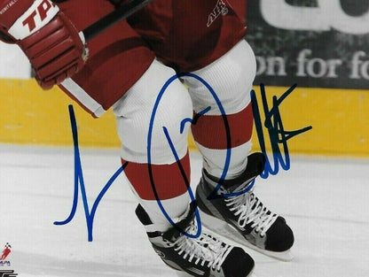 Photo 8x10 autographiée #2 de Luc Robitaille, membre du Temple de la renommée du hockey des Red Wings de Détroit