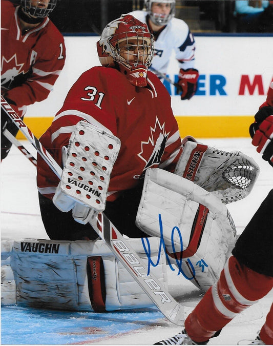 Photo autographiée 8x10 de Geneviève Lacasse par l'équipe canadienne de hockey #2