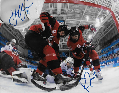 Signed Renata Fast Haley Irwin Team Canada Womens Hockey Autographed 8x10 Photo