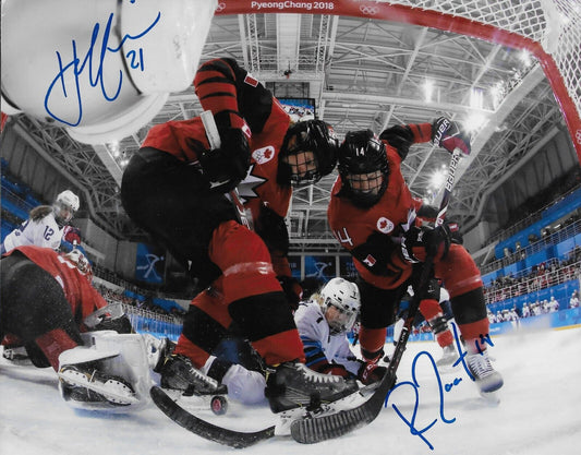 Signed Renata Fast Haley Irwin Team Canada Womens Hockey Autographed 8x10 Photo