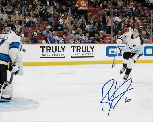Signed Rebecca Johnston Team Canada Womens Hockey NHL All Star Game 8x10 Photo 5