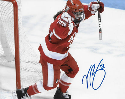 Signed Victoria Bach Team Canada Boston University Womens Hockey 8x10 Photo #6