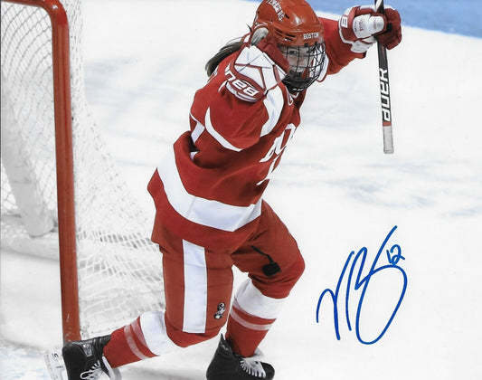 Signed Victoria Bach Team Canada Boston University Womens Hockey 8x10 Photo #6