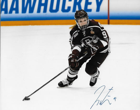 Photo 8x10 signée par Jessie Eldridge, équipe canadienne de hockey féminin de l'Université Colgate