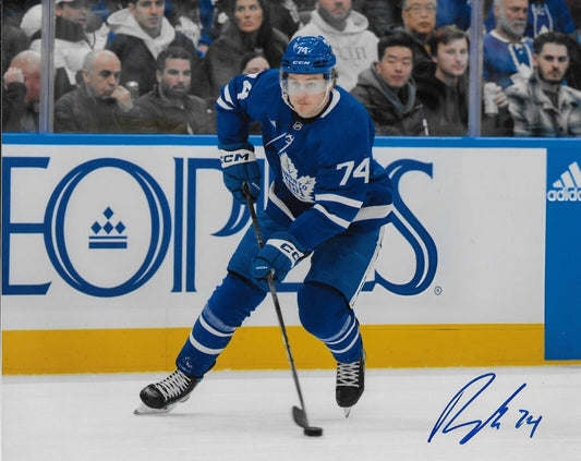 Photo autographiée 8x10 de Bobby McMann des Maple Leafs de Toronto #3 originale