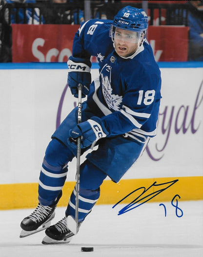 Signed Noah Gregor Toronto Maple Leafs Autographed  8x10 Photo #1 Original