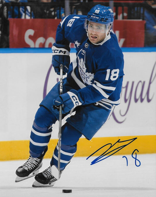 Signed Noah Gregor Toronto Maple Leafs Autographed  8x10 Photo #1 Original