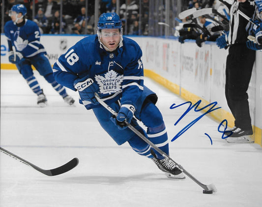 Signed Noah Gregor Toronto Maple Leafs Autographed  8x10 Photo #2 Original
