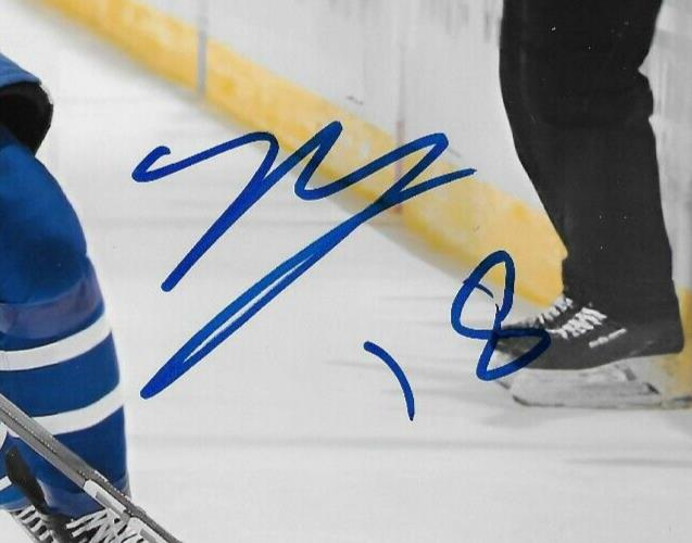 Signed Noah Gregor Toronto Maple Leafs Autographed  8x10 Photo #2 Original