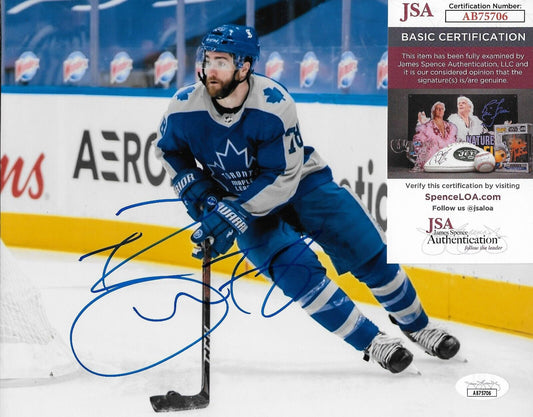 Signed TJ Brodie Toronto Maple Leafs Autographed 8x10 Photo #2 Original with JSA